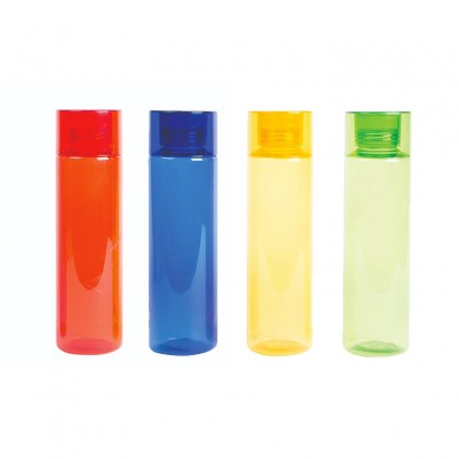Customizable Casual Plastic Water Bottle with Screw-on Lid